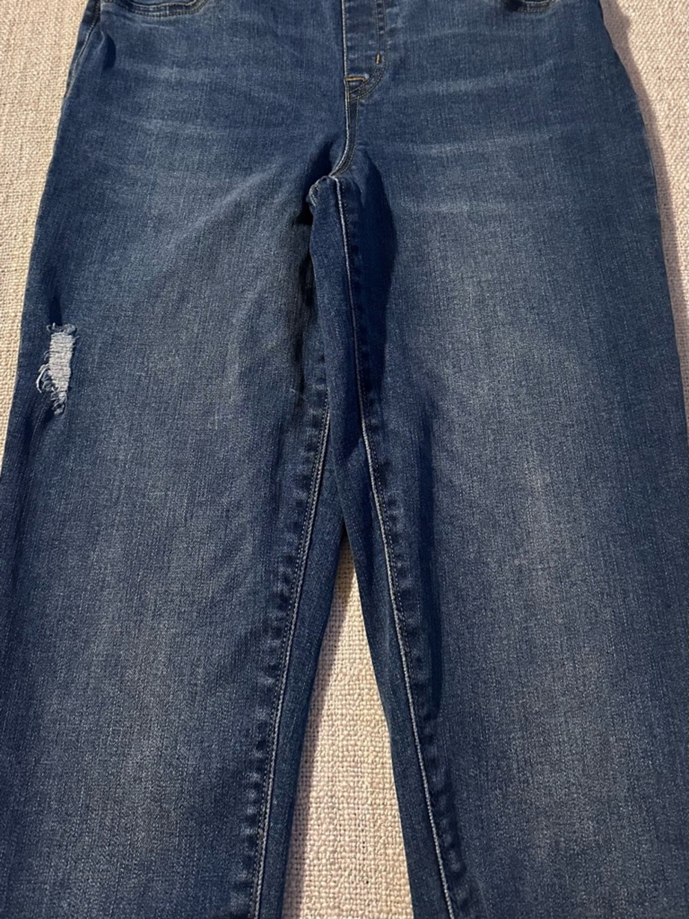 SPANX Distressed Ankle Skinny Jean Legging Sleek Chic Stretch Cottagecore Wmn M - Picture 5 of 14